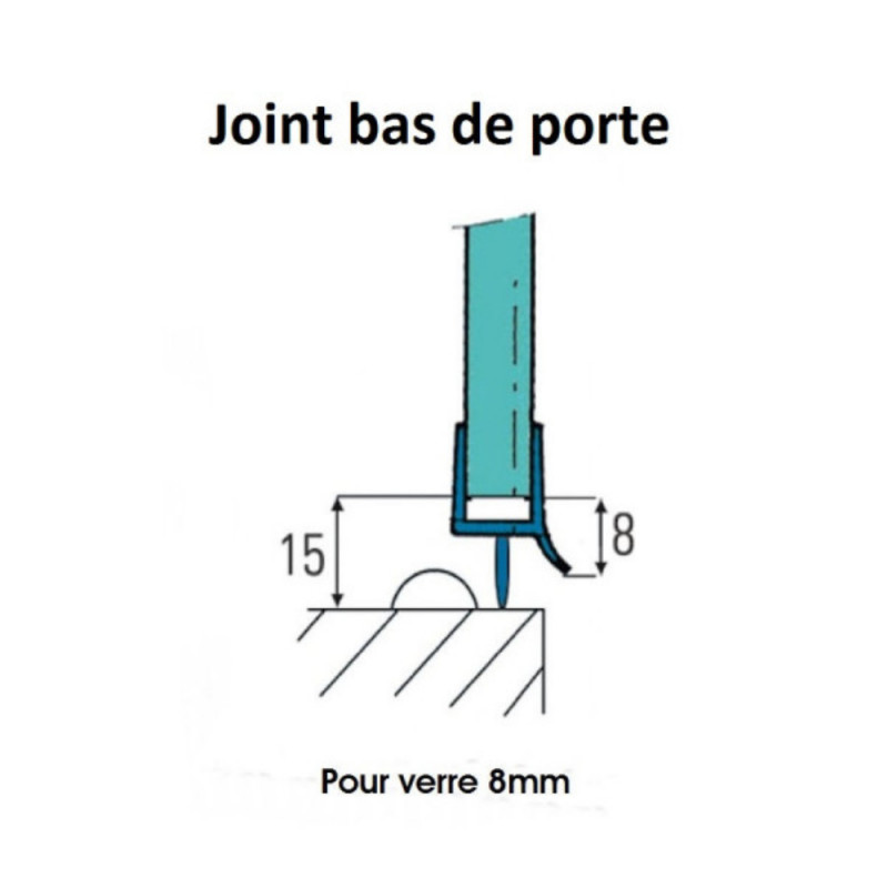 JOINT DE PORTE 8 MM AU METRE - DOVRE réf. 04.26408.000