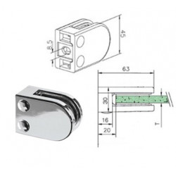 Cabine de douche sous pente MEZZIGO - PAROI FIXE et Porte battante