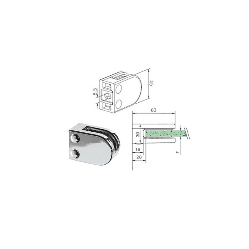 Cabine de douche sous pente MEZZIGO - PAROI FIXE et Porte battante