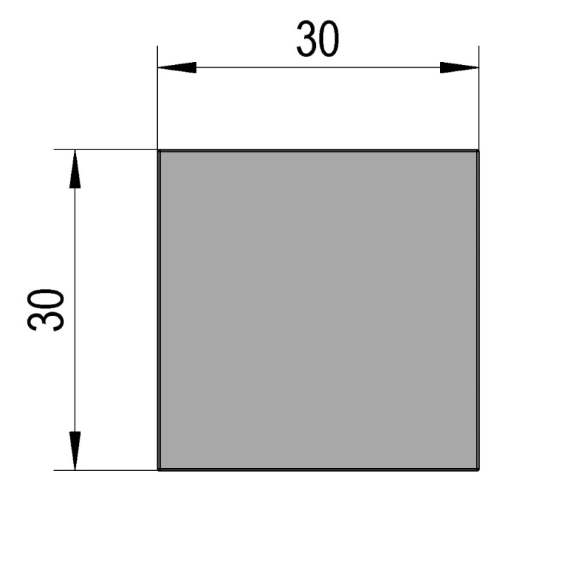 Bouton Cuivre brossé pour porte verre de 6 à 12mm