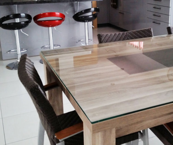 SIGNAM Plateau tournant en verre trempé transparent pour table de salle à  manger, plateau tournant rond